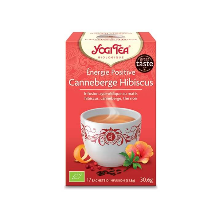 yogitea infusion énergie positive canneberge hibiscus