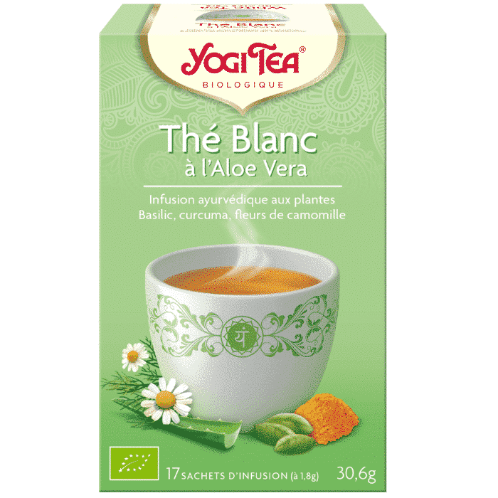 Thé blanc à l'aloe vera yogi tea