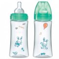 Biberon évolution débit 3-330 ml 6 M + Vert décor