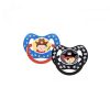 Lot 2 sucettes physiologiques N° P50G cowboy & pirate 18M + Dodie