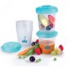Lot de 6 pots de conservation hermétique de repas Dodie