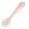 Cuillère 2ème âge silicone 8m+ Rose beaba