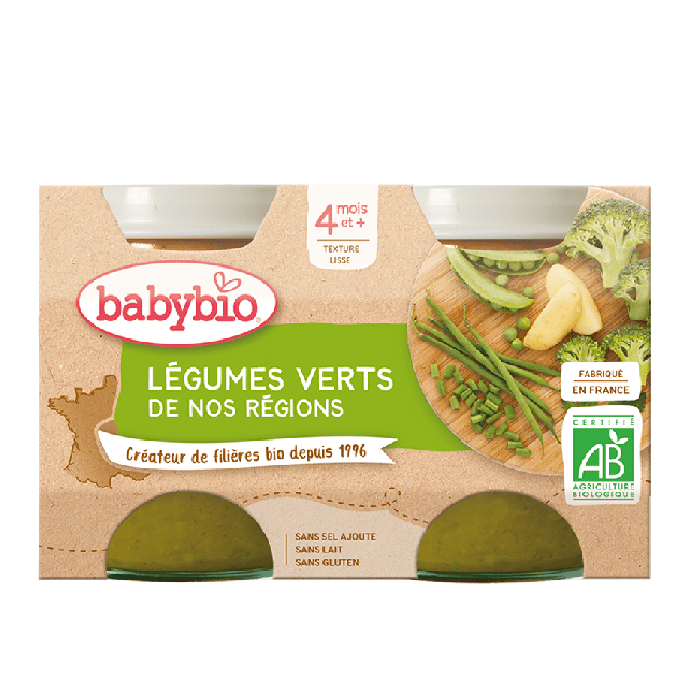 Légumes verts de nos régions Babybio