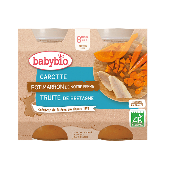 babybio carotte-potimarron-truite-de-bretagne